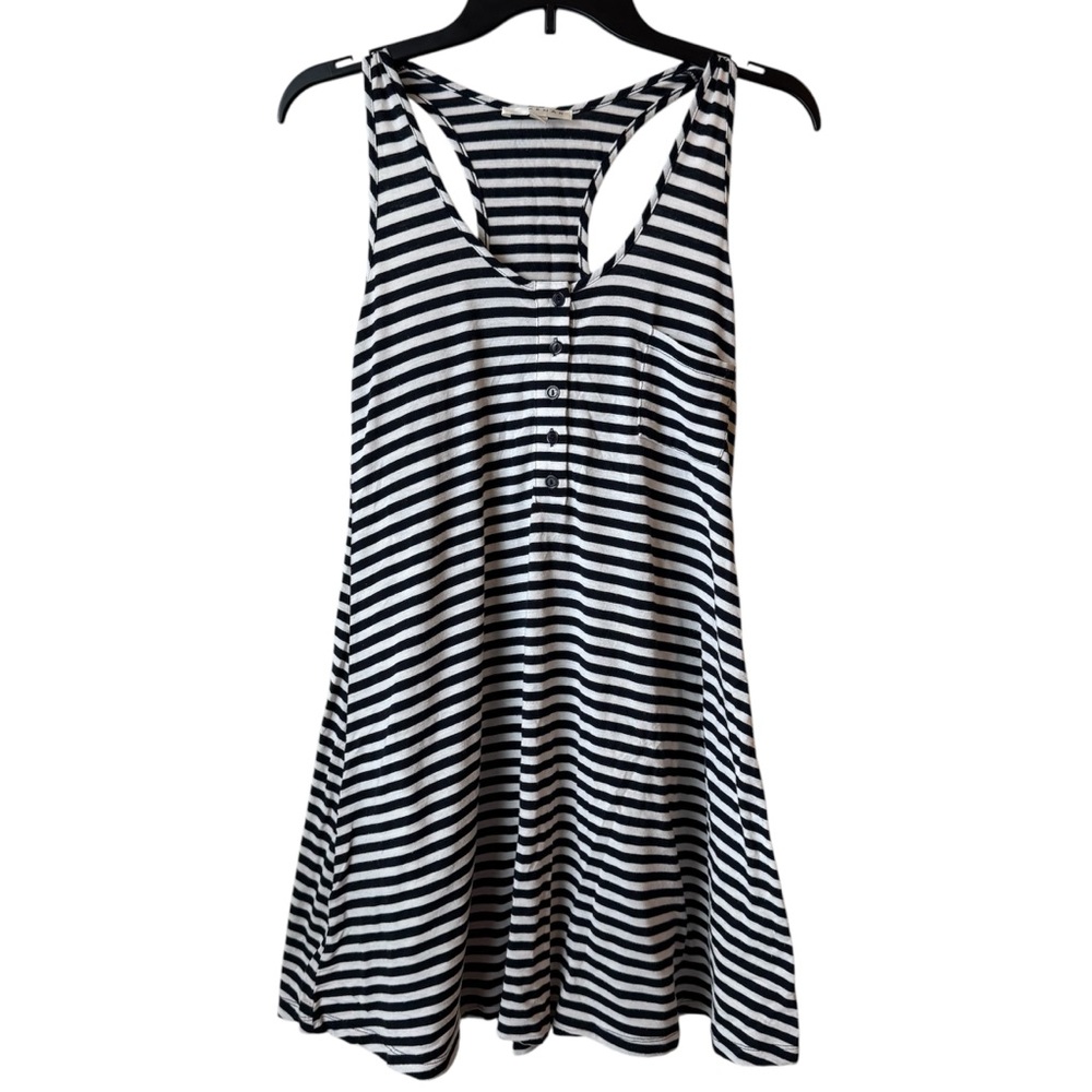 Kenar | Navy & White Stripes | Swimsuit Cover Up | Size XS